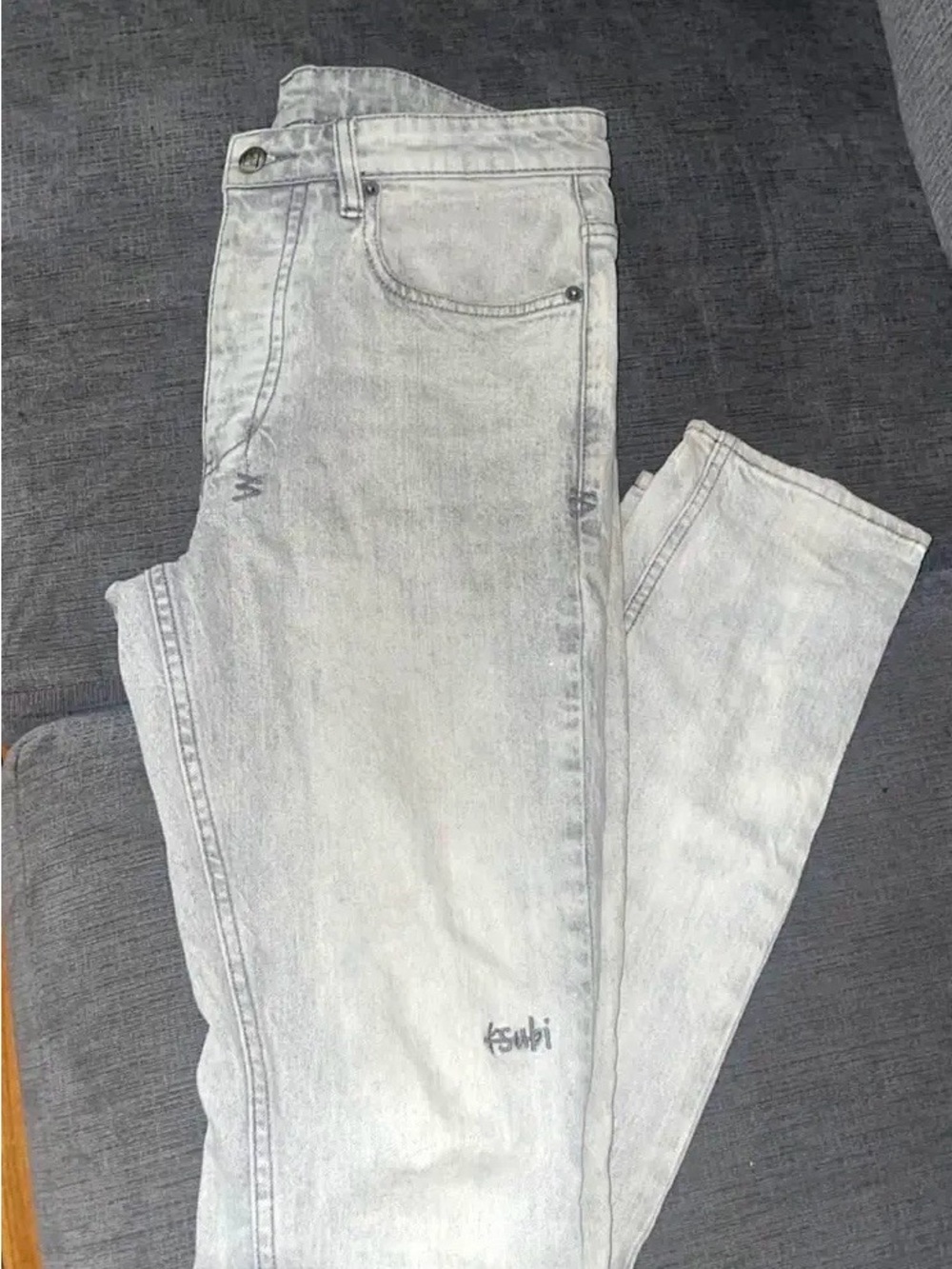 Ksubi Pale Grey Skinny Jeans